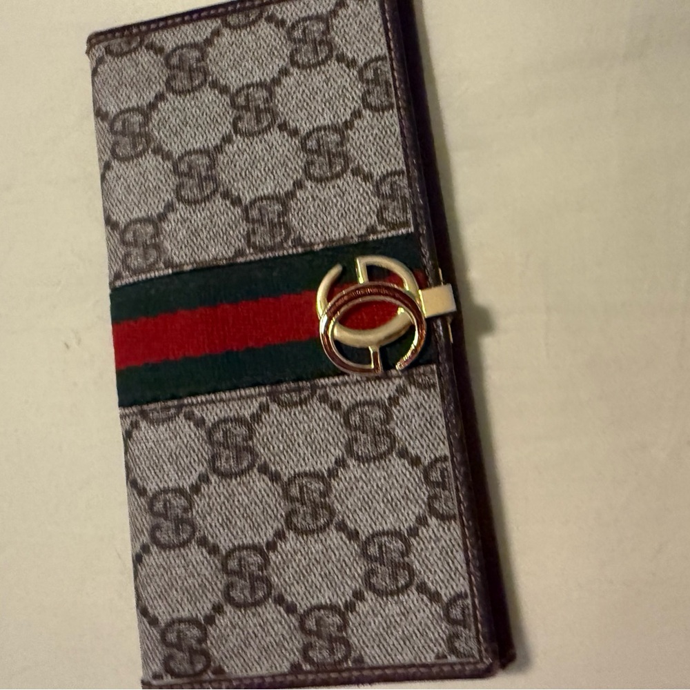 Gucci Brown Monogram Continental Wallet - Picture 6 of 6
